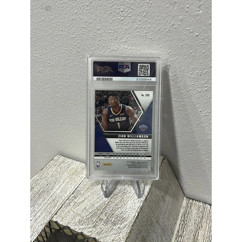Zion Williamson 2019 Panini Mosaic #209 Rookie RC PSA 9 MINT Pelicans New Orlean